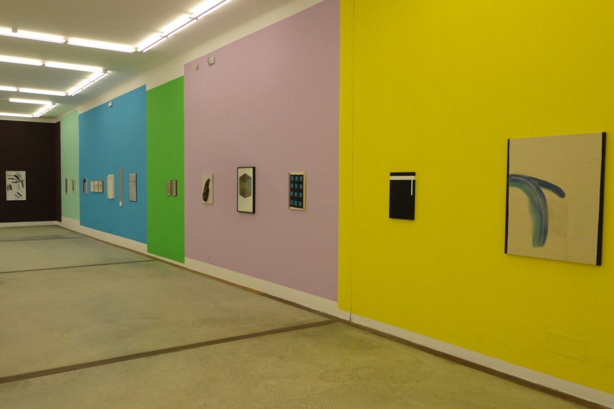 colourful walls in art gallery