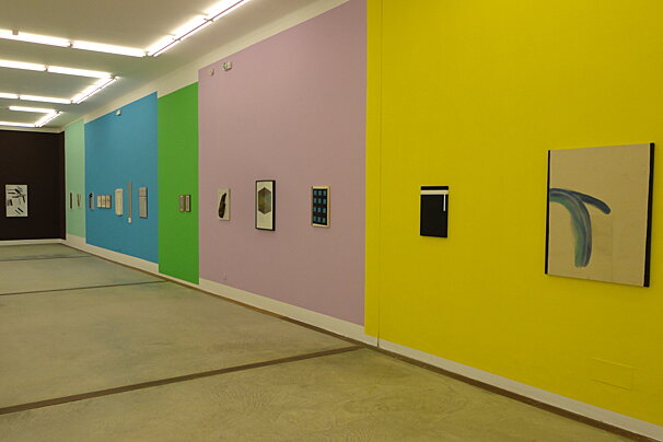 colourful walls in art gallery