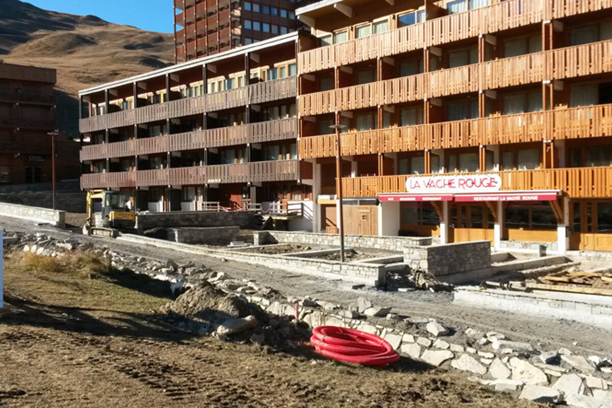 Revamp of Plagne Centre front de neige