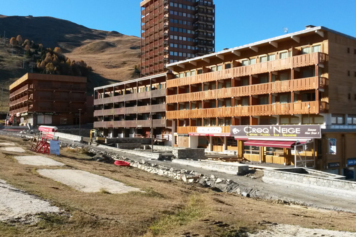 Revamp of Plagne Centre front de neige
