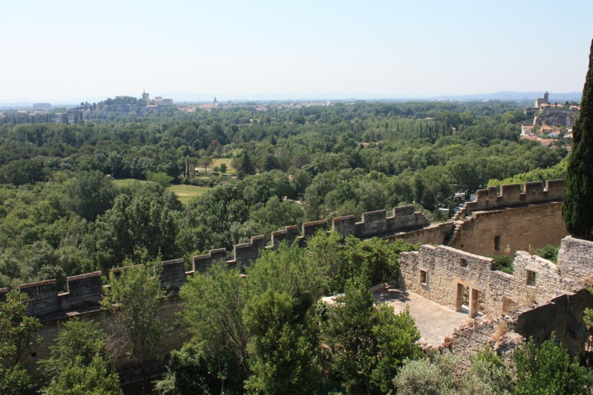 castle walls in provence