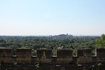 a view from the ramparts at a fortress in provence