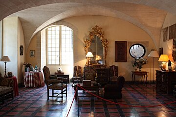inside an abbey near avignon