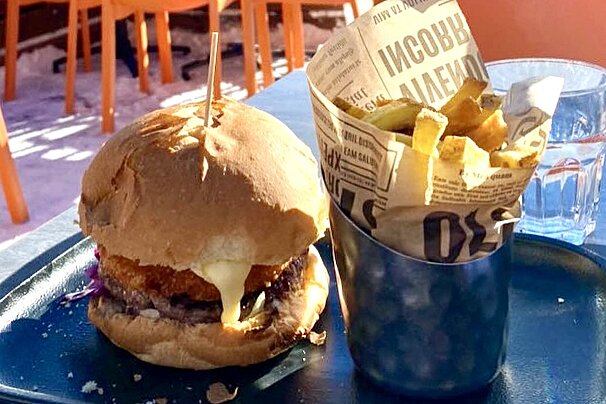 Burger at Globe Trotter, Avoriaz