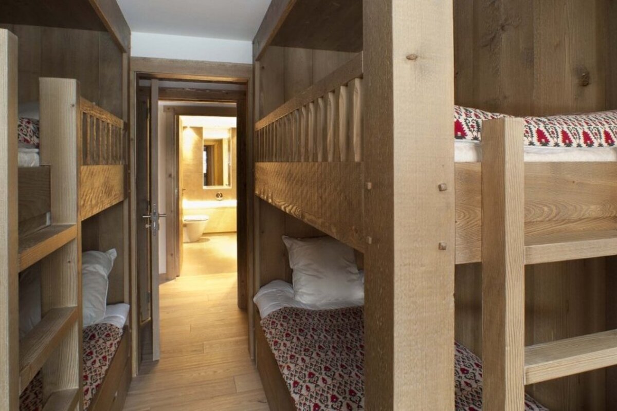 L'Eterlou Chalet, Courchevel Moriond 1650 bunk room