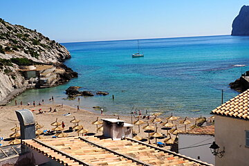 a beautiful cove in north mallorca