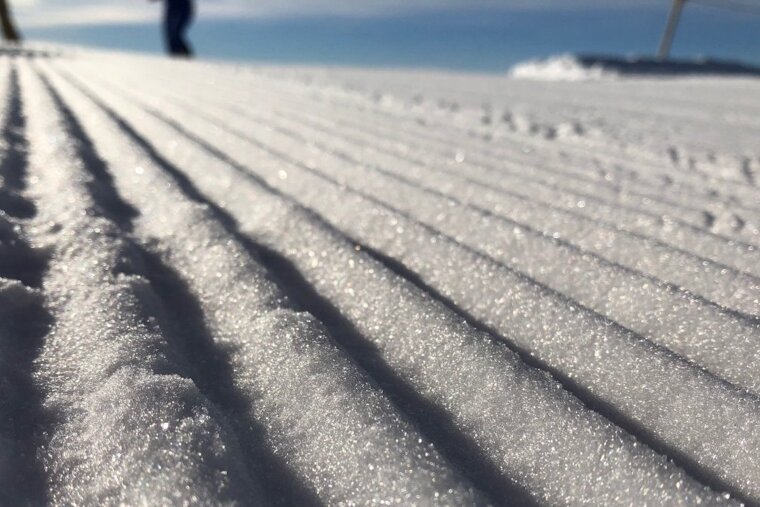 White Christmas in the sunshine in Les 2 Alpes