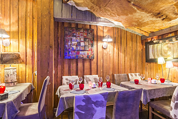 La Cabane des Neiges Restaurant, Les Arcs interior
