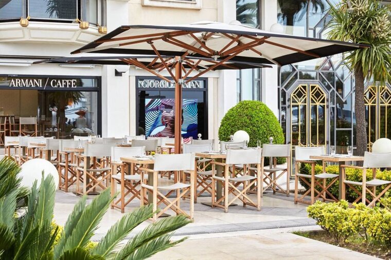 Armani/Caffe, Cannes restaurant terrasse