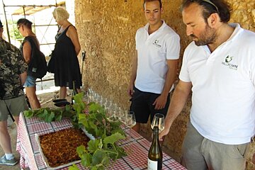 wine tasting at a mallorcan vineyard