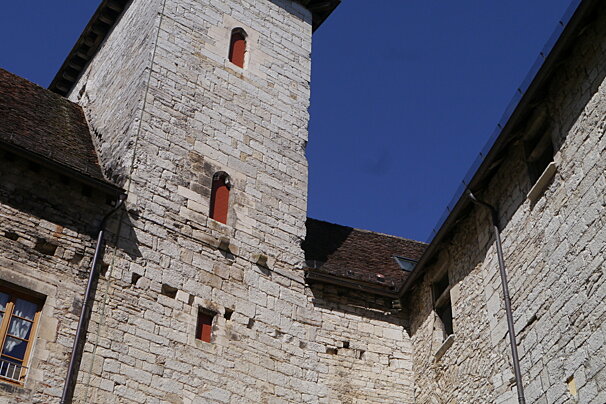 the interior courtyard of a building in martel