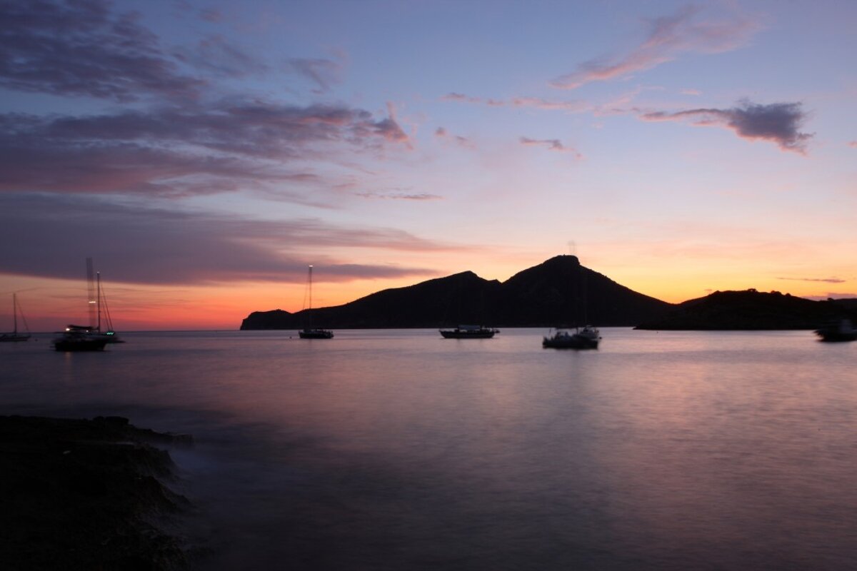 Sunset over Sa Dragonera