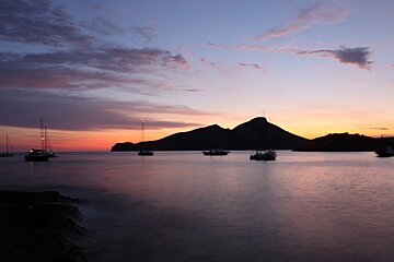 Sunset over Sa Dragonera