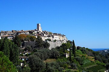 a village on a hill top near Nice