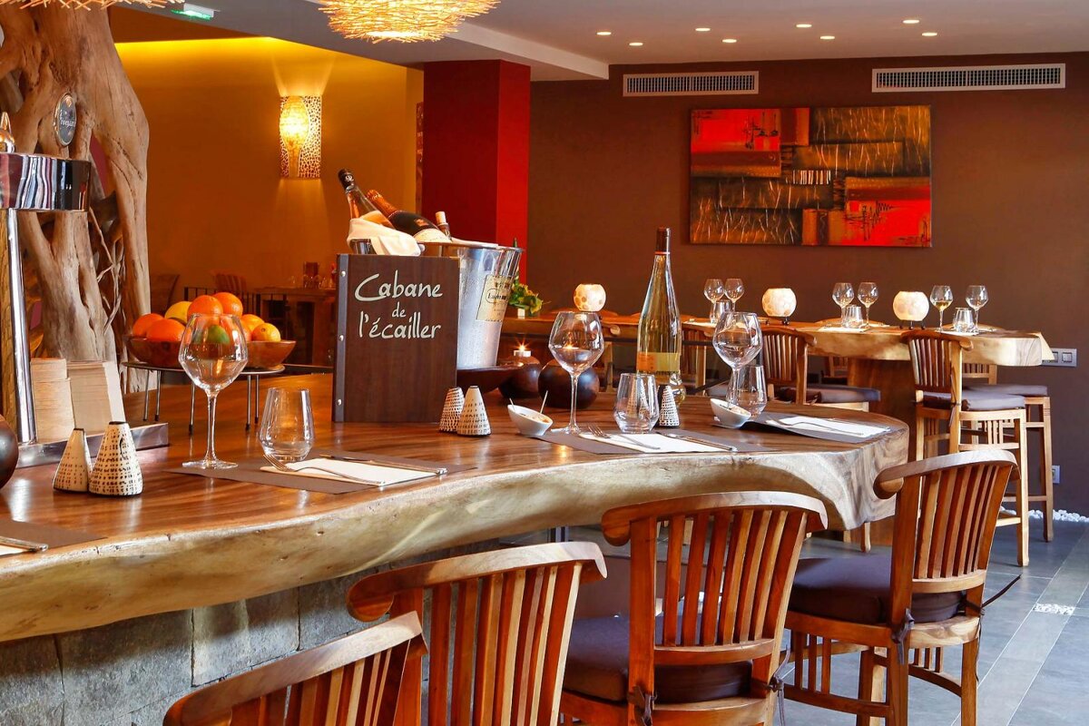 La Cabane de L'Ecailler Restaurant, Cagnes sur Mer interior