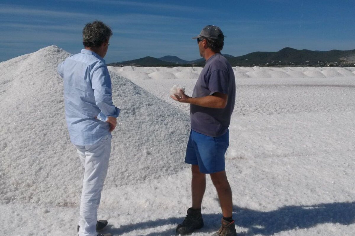 Salt flats in Ibiza