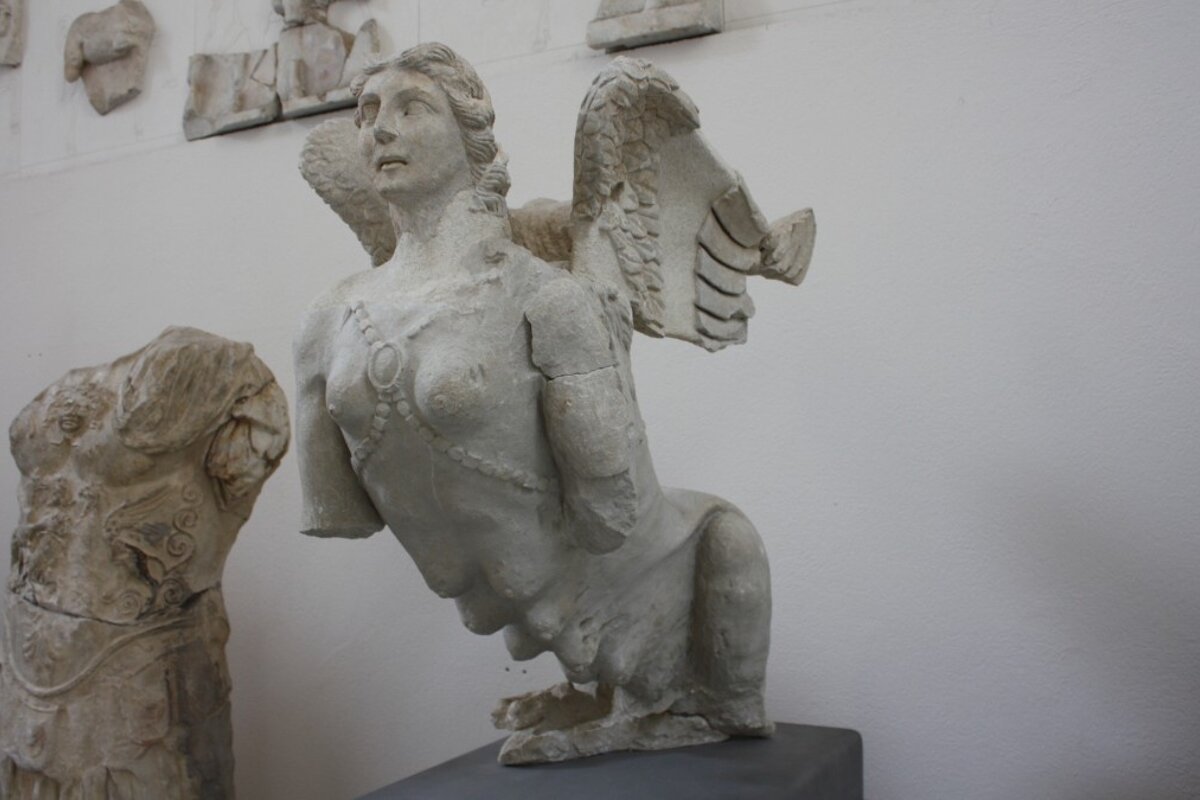 sculptures in a museum in provence