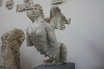 sculptures in a museum in provence