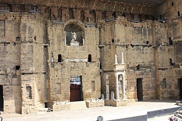 the stage at the amphitheatre