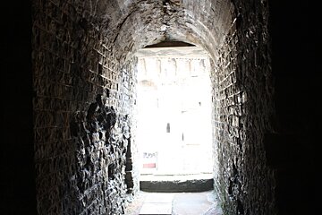 a tunnel in the roman ruins