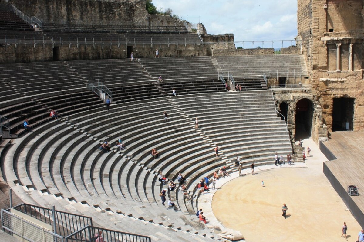 a roman amphitheatre in provence