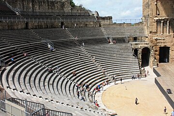 a roman amphitheatre in provence