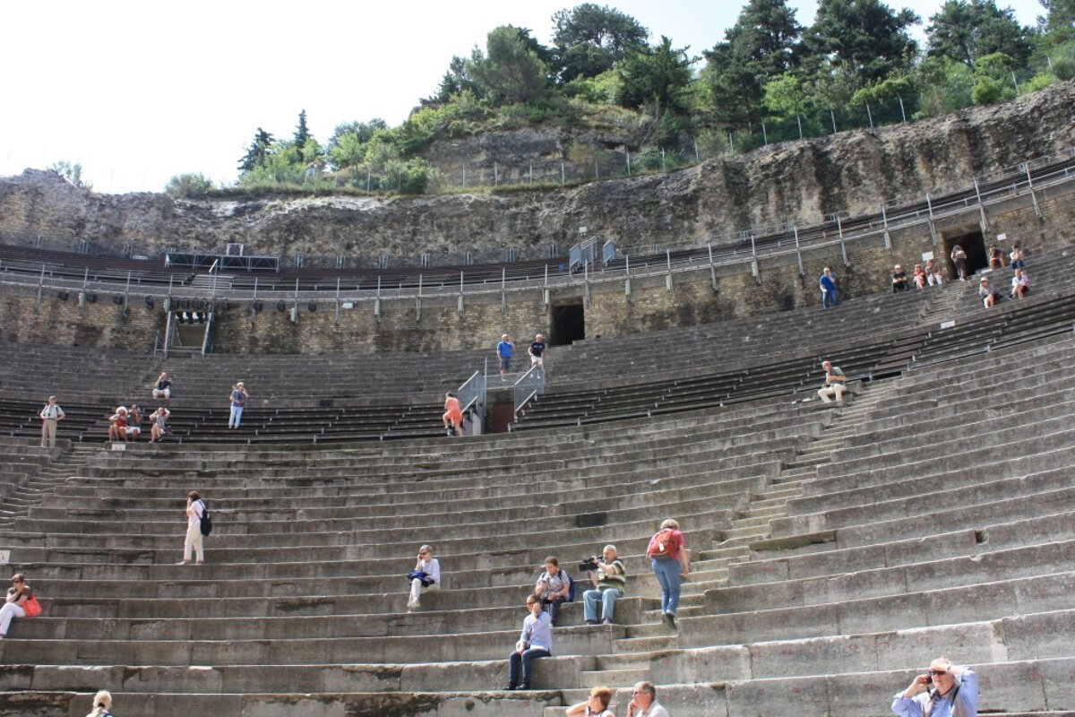 seating at a 200 year old amphitheatre