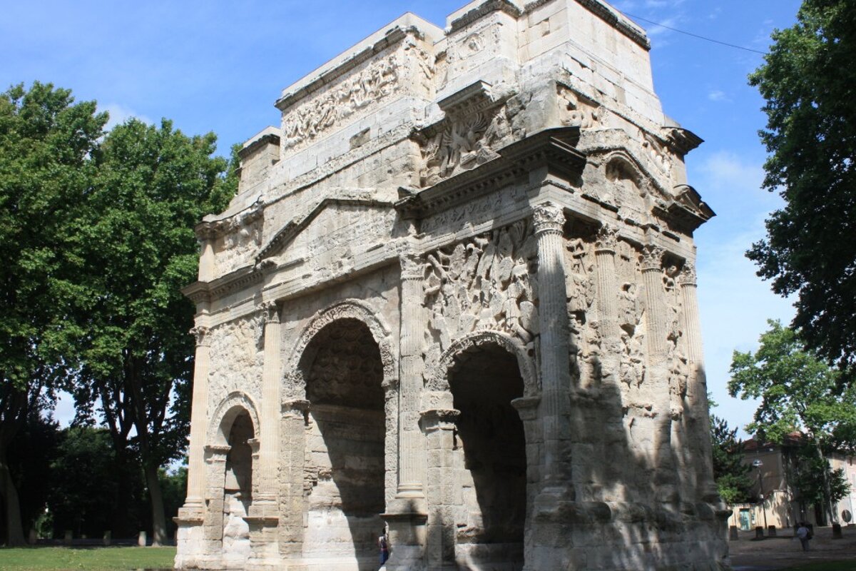 a Roman arch in provence