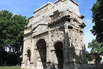 a Roman arch in provence