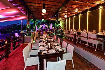 Cova Santa Restaurant, Sa Caleta restaurant terrasse