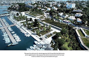 aerial view of proposed changes to port gallice