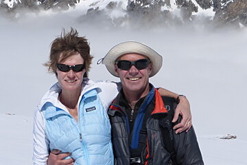 two people smiling at the camera