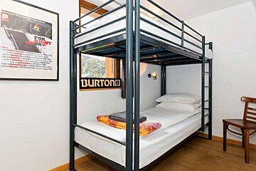 Hideout Hostel, Morzine bunkroom