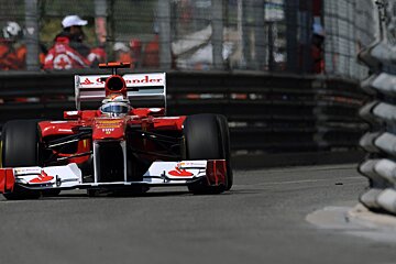 an F1 can in monaco, close up