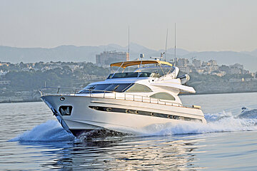 yacht in the sea
