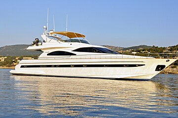 a yacht in the sea