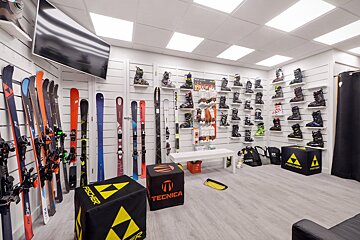 Inside a shop
