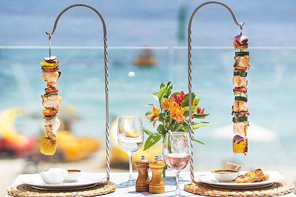 Food at Balneario Illetas restaurant