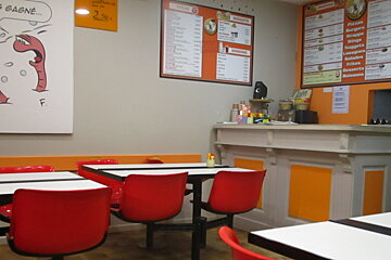 seating inside the restaurant