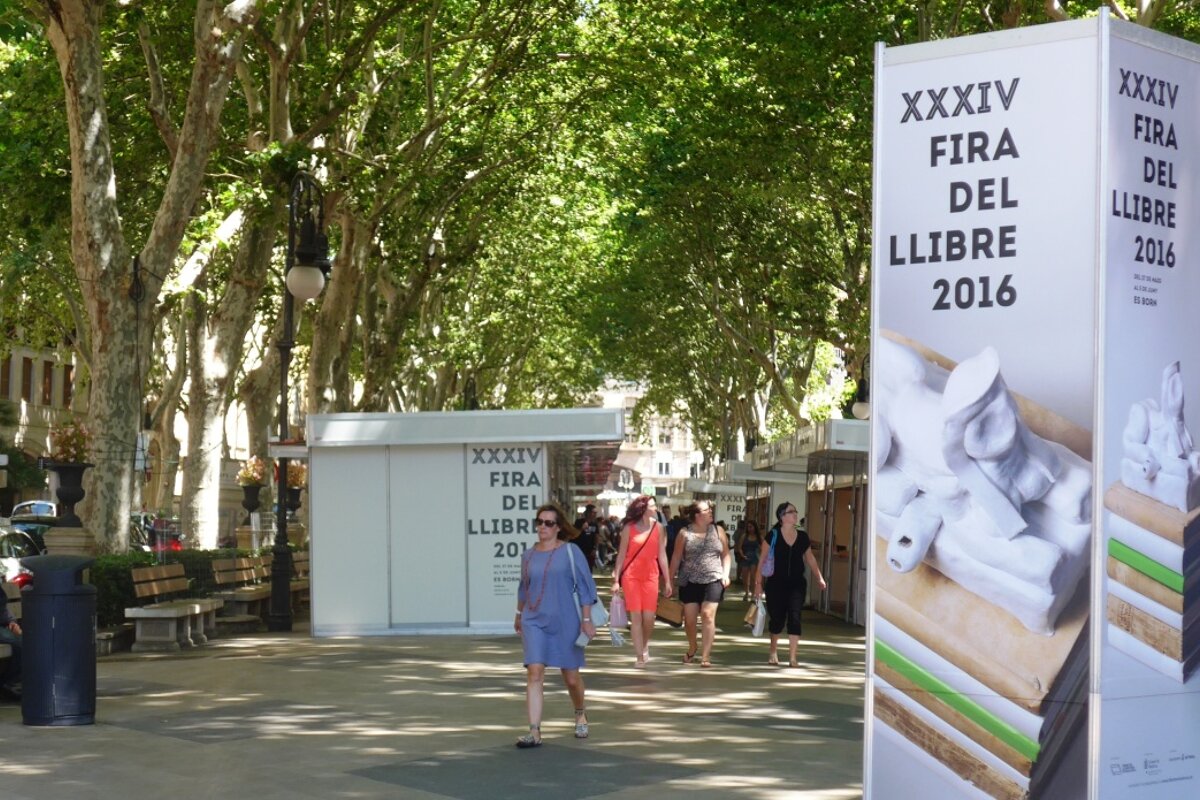the book fair on Passeig del Born, palma