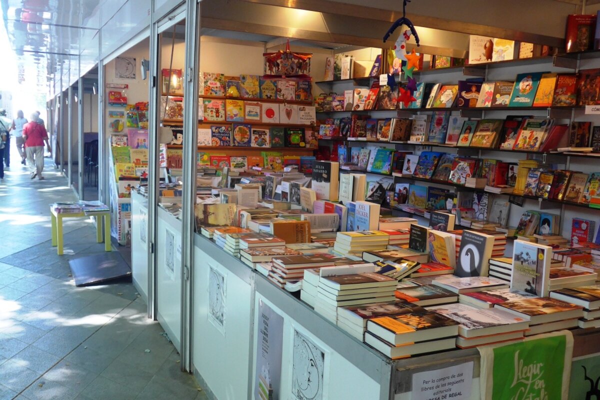 a book stall at the palma book fair