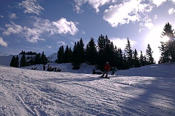 Snowboarder on Pister