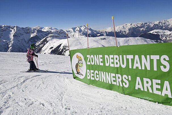 Beginner skiing in Les 2 Alpes winter 2017-18