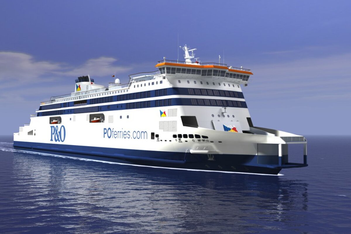 a computer generated image of a P&O Ferries