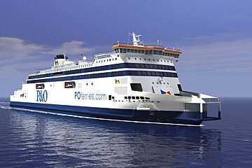 a computer generated image of a P&O Ferries
