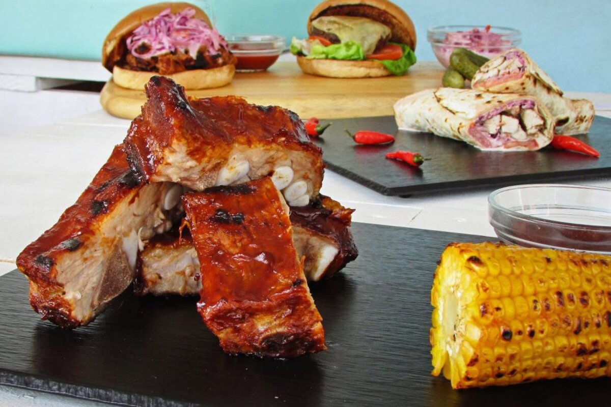 food done on the BBQ