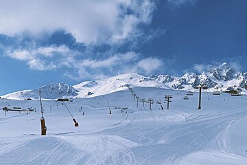 Snow conditions on the piste in Meribel