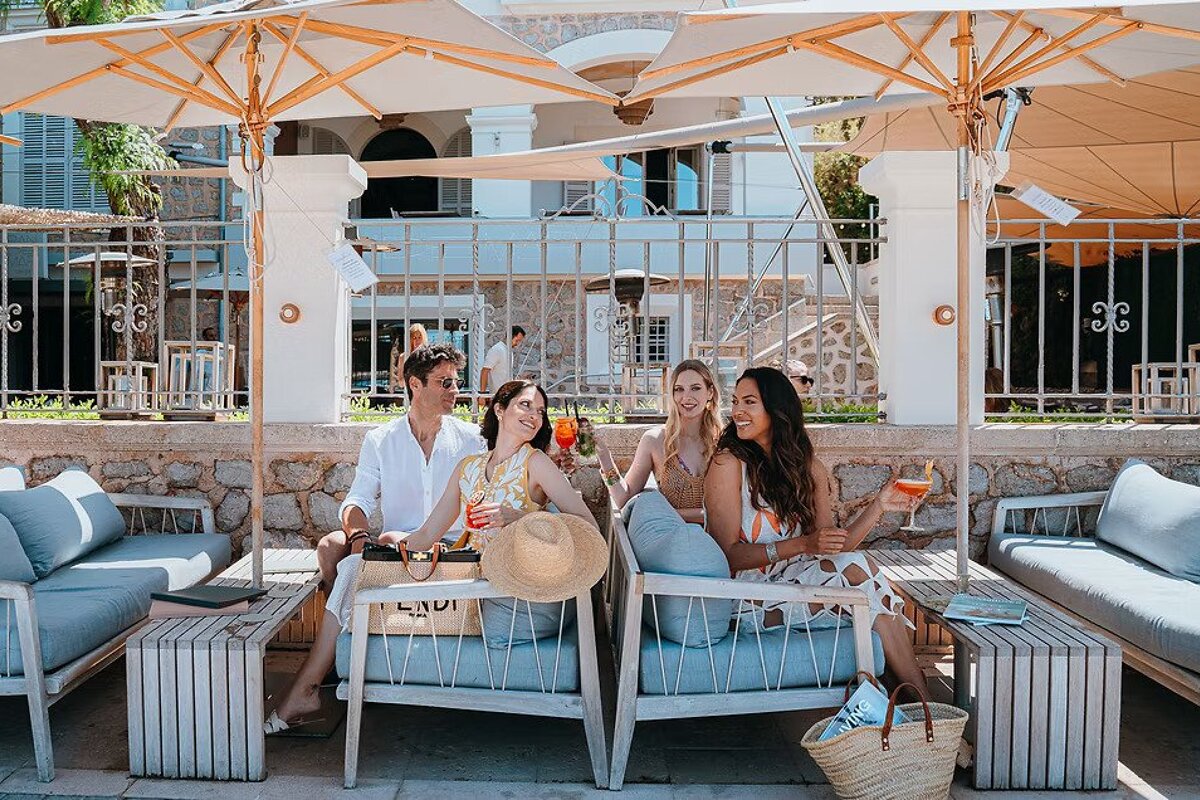 The terrace at Randemar restaurant