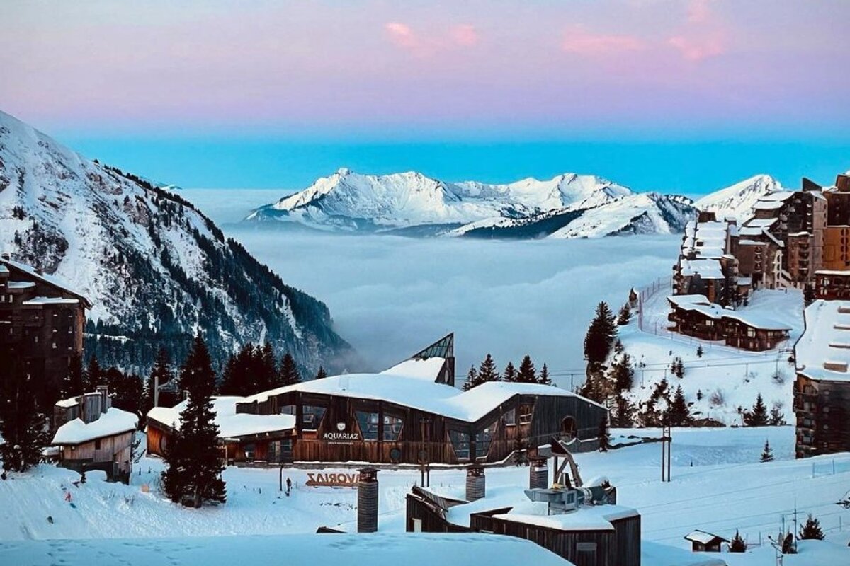 This mornings view - sunrise in Avoriaz