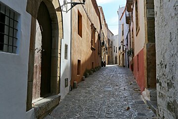 cobbled streets of Dalt Vila ibiza